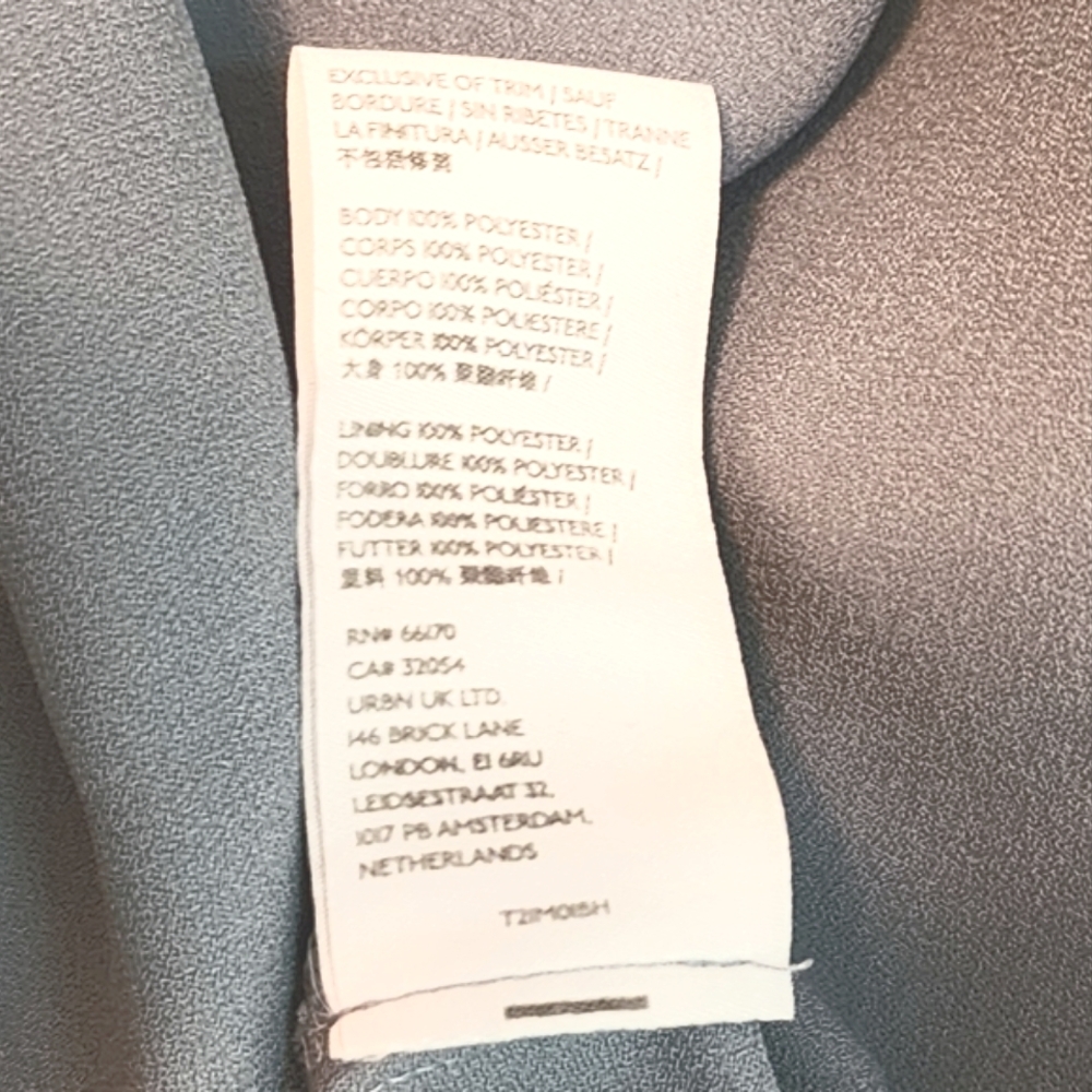 BHLDN/Anthropologie Dress Charmeuse Spaghetti Strap Satin Maxi Blue Plus Size 14 - Picture 13 of 16